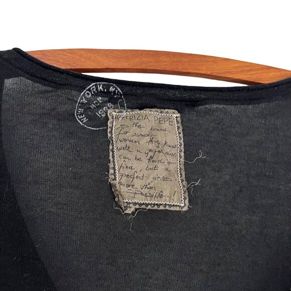 Patrizia Pepe Womens Black Wool Lightweight Long Sleeve Cardigan Sweater Size M - Picture 5 of 6